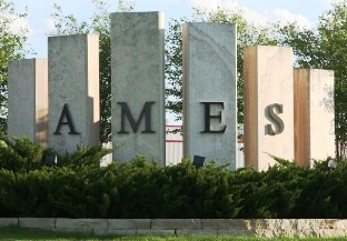 Photo of Ames welcome pillars
